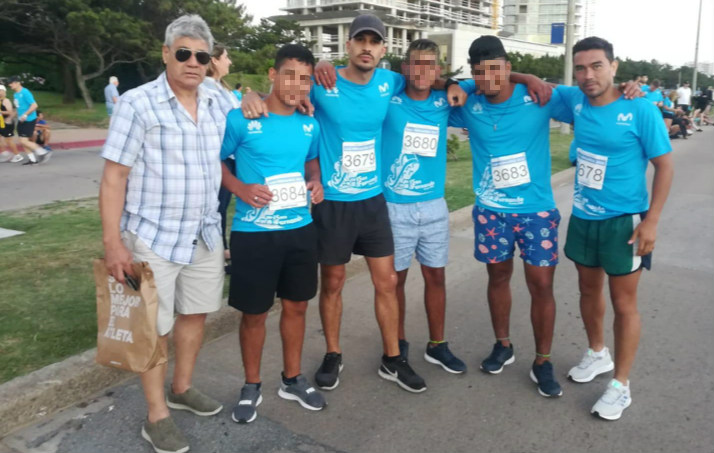 Jóvenes de Inisa participaron de la Carrera San Fernando.