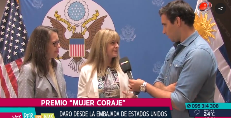 Fulco hablando con periodista