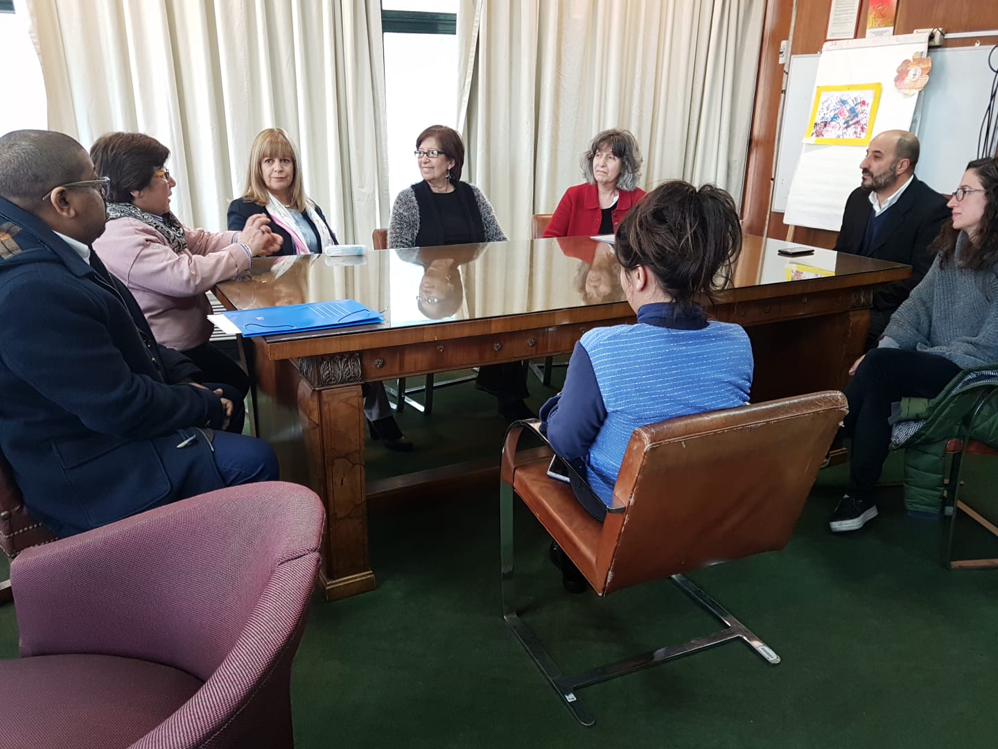 Autoridades reunidas