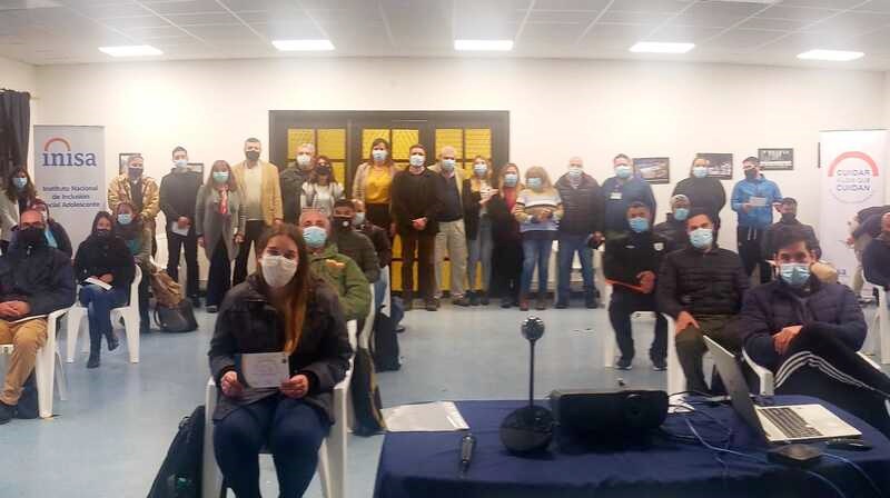 Educadores en el Salón Belloni