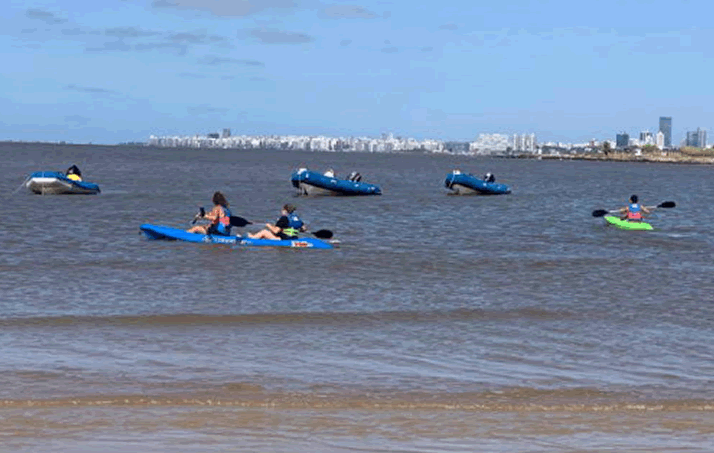 Escuela de canotaje para adolescentes de Inisa.