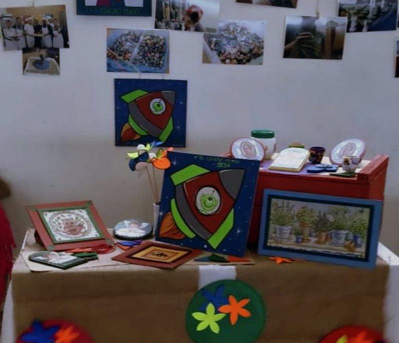 Manualidades realizadas por los adolescentes